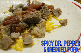 Spicy Dr. Pepper Shredded Pork - pork shoulder marinated in the #crockpot with chipotle peppers and Dr. Pepper #recipe #pork