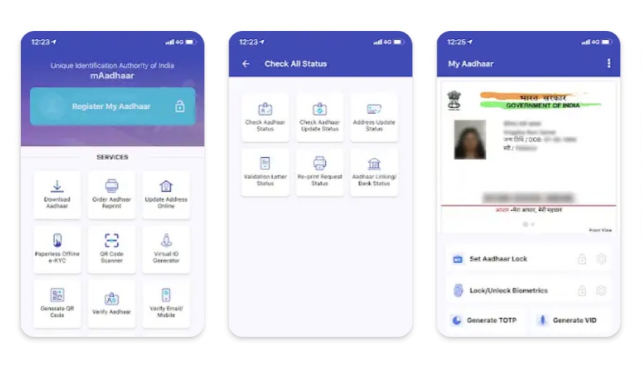 mAadhaar Official App for Updates Adhar Details from Home