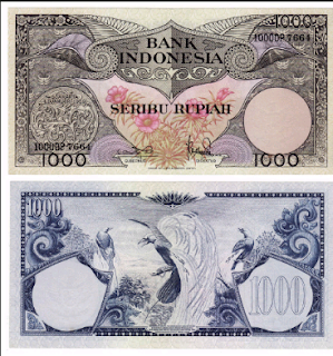 uang kuno Pecahan 1000 rupiah Tahun 1959