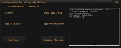 Oppo Network Unlock, Samsung Frp, Unknown Baseband Tool