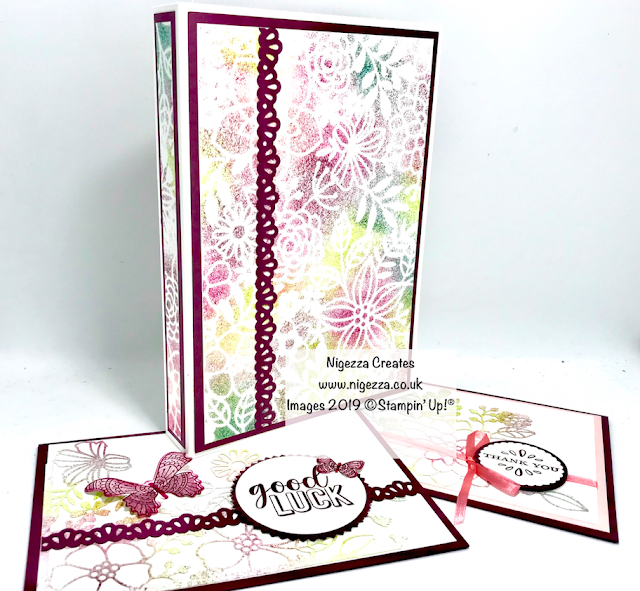 Book Style Card Gift Folder Nigezza Creates Stampin' Up! Delicately Detailed Laser Cut Paper