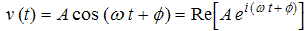 equation for oscillation written using complex notation