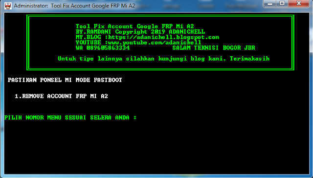 Fix FRP Account Google Xiaomi Mi A2