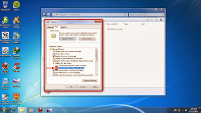 How to show hidden folder and files in windows 7 step11