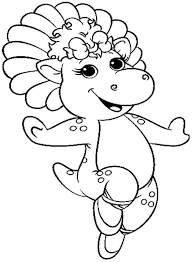 Best free printable barney coloring pages