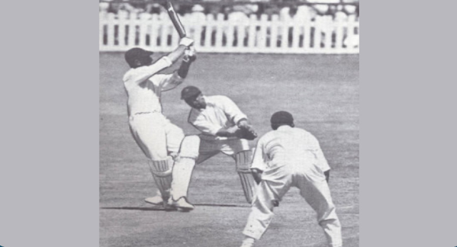 In what year did Pakistan play its first official cricket match?