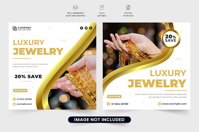 Special jewelry business web banner free download