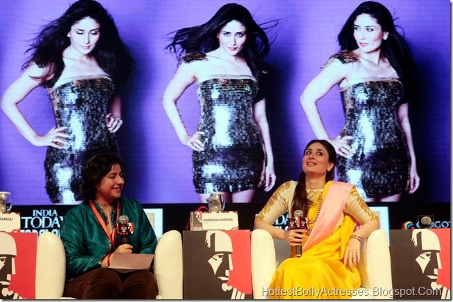 Kareena Kapoor hot yellow saree 1
