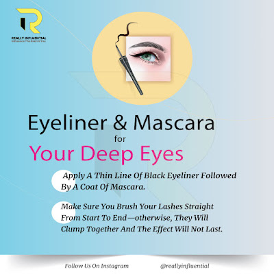 eye liner and mascara