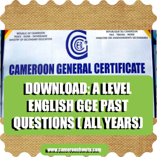 Download: A-LEVEL ENGLISH GCE  PAST QUESTIONS ( All Years)