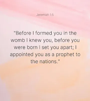 Birthday destiny verse, Jeremiah 1:5, bible verses for birthdays blessing