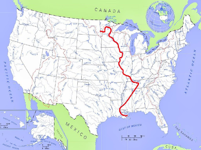 Map Of United States Mississippi River