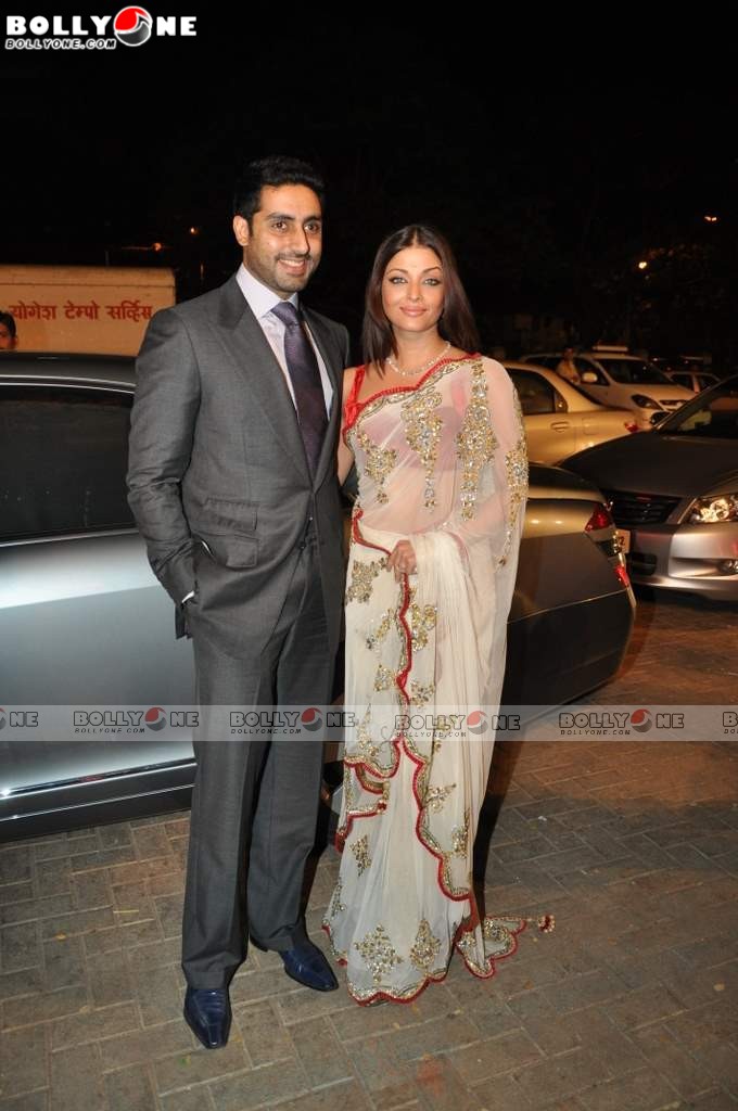 Aishwarya & Abhishek at Nandita Mahtani’s brother Bharat’s wedding reception