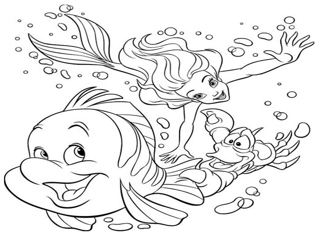 Download Free Under the Sea Coloring Pages to print for kids