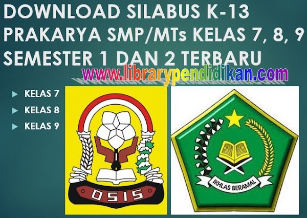  Download  Silabus K 13 Prakarya  Smp Mts Kelas  7 8 9  