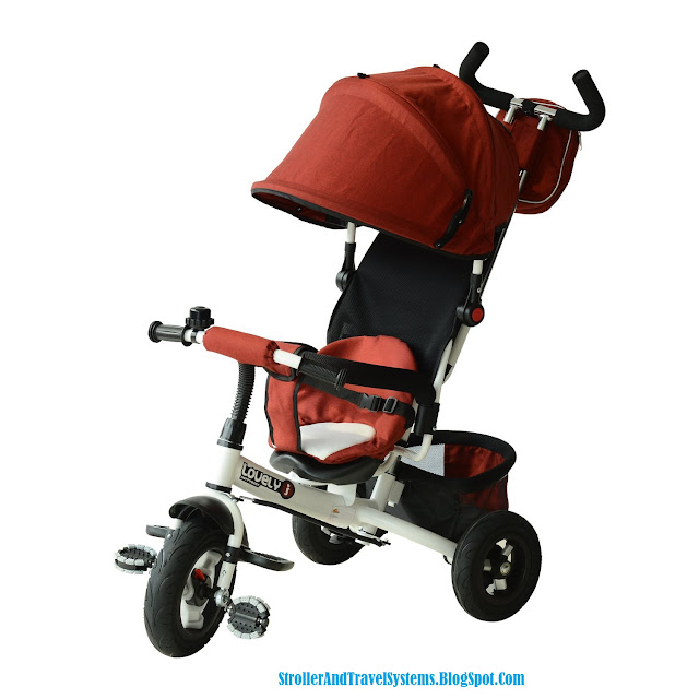 Qaba Lightweight Tricycle Convertible Baby Stroller