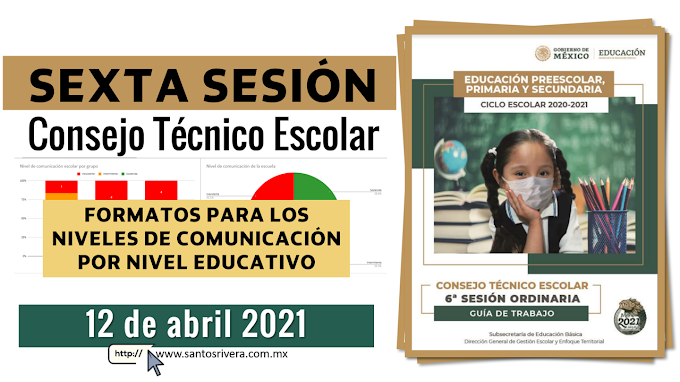 Materiales de apoyo para la Sexta Sesión de Consejo Técnico Escolar (CTE) abril 2021