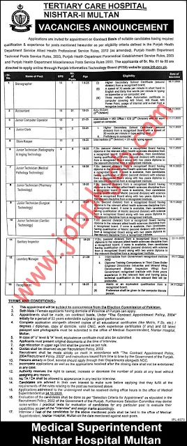 Nishtar Hospital Multan Jobs in 2023| Latest Job in Pakistan