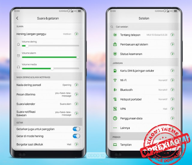 Download Tema Terbaru Oddo 10 ColorOS Mtz Theme Paling Simple Untuk For MIUI 10
