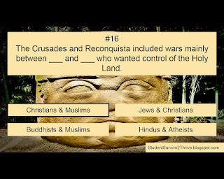 The correct answer is Christians & Muslims.