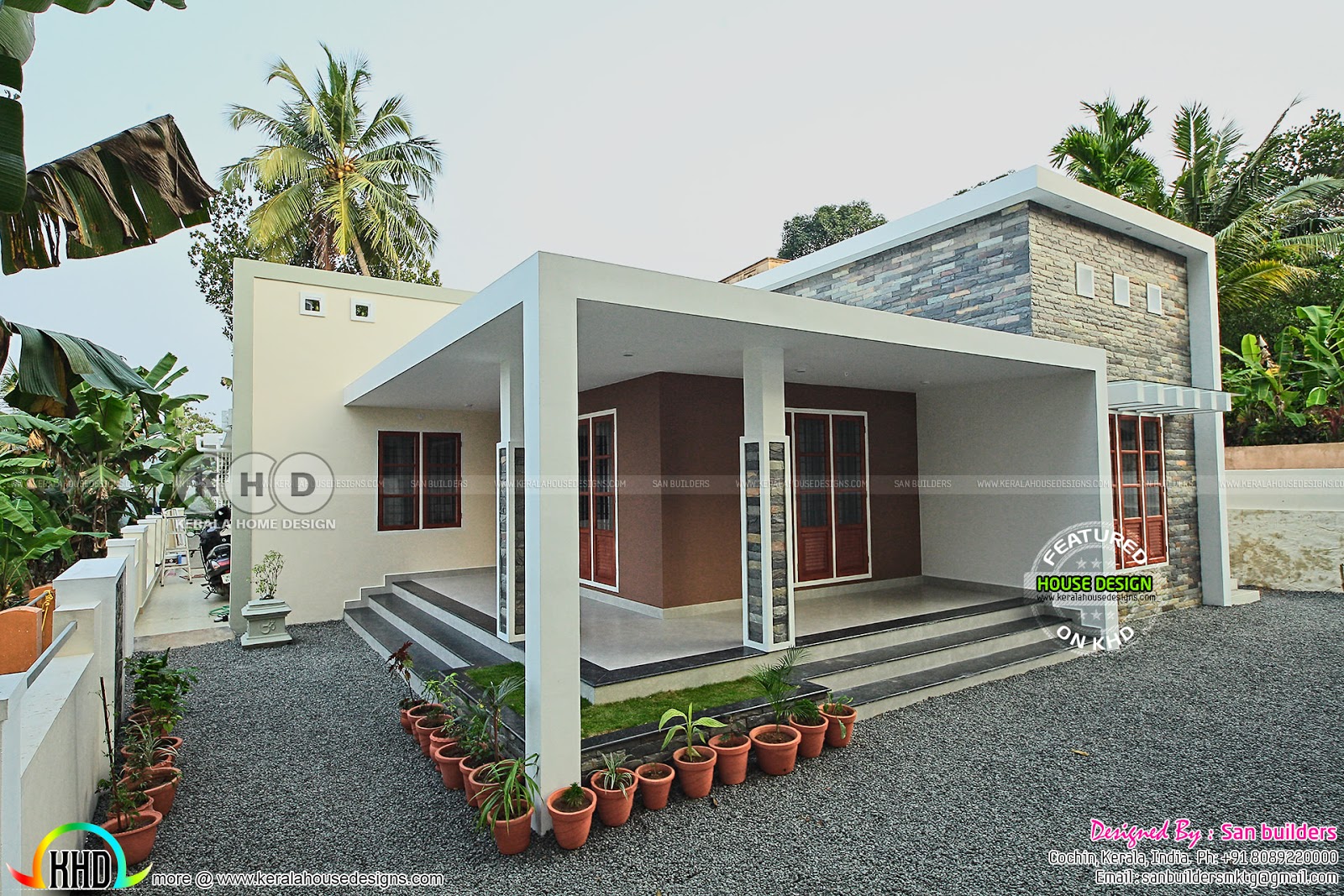 Furnished Single floor Kerala home design 1616 sq-ft - Kerala home