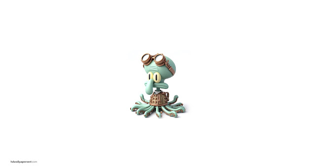 Squidward Tentacles Steampunk HD Wallpaper