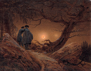 Dos hombres contemplando la luna (Caspar David Friedrich)