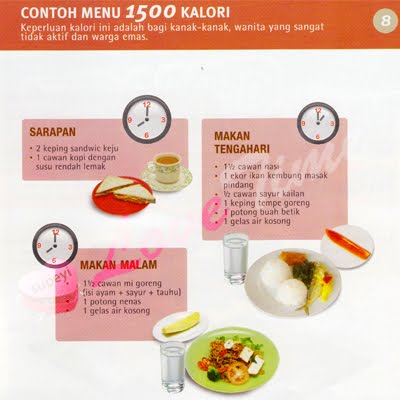 Diet untuk kurus: Mengurangkan kadar kalori makanan 