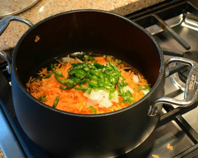 Cooking ingredients for Carrot-Jalapeño Quick Pickle Relish, no canning required ♥ KitchenParade.com.