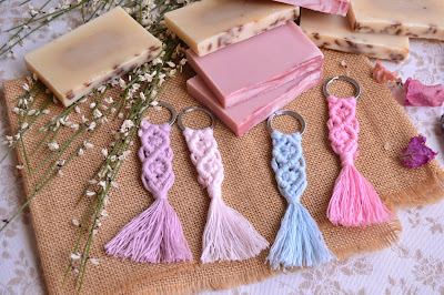 llaveros macrame regalos artesanales bodas otono