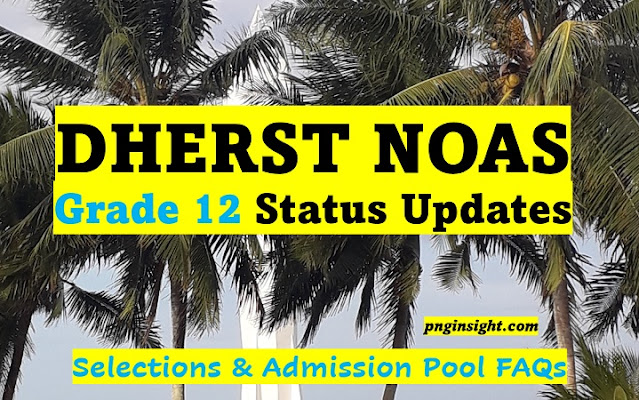 2024 DHERST NOAS Online Application Grade 12 https //apply.dherst.gov.pg login