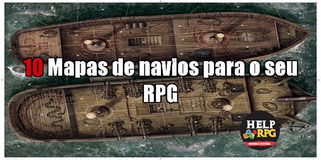 10 Mapas de navios para o seu RPG