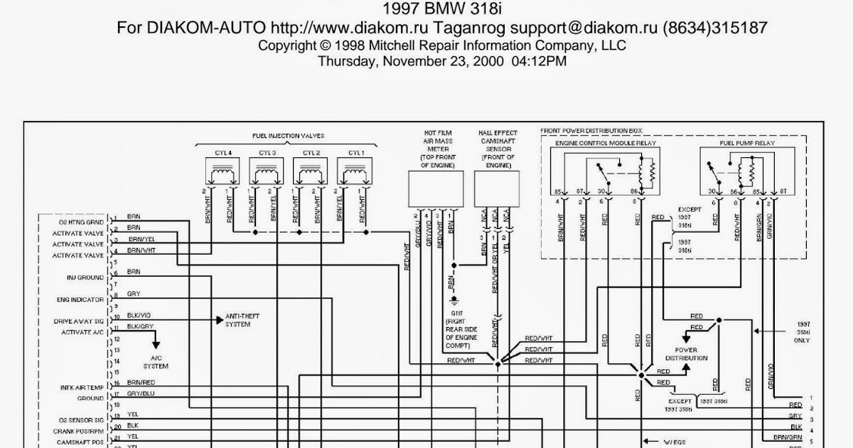 Wiring Diagrams and Free Manual Ebooks: 1997 BMW 318i 1.9L  