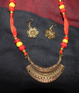 OXIDISED  JEWELLERY SET DJ0069