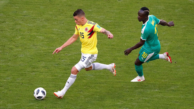 Colombia superó a Senegal 1-0 y se clasificó a octavos de final como líder del Grupo H