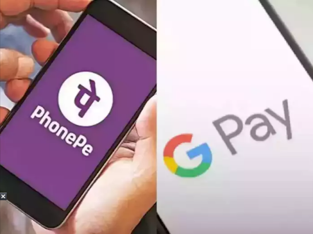 Google Pay, PhonePe, and PayTM