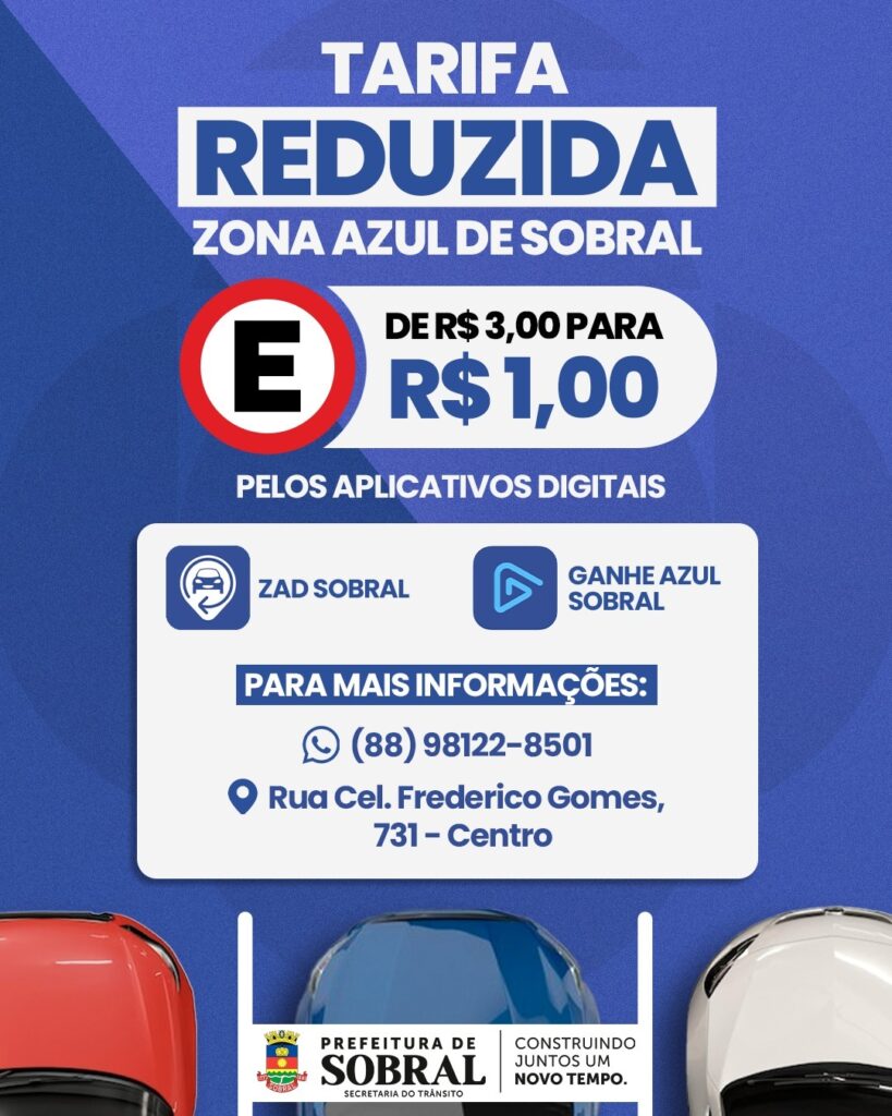 Prefeito Oscar Rodrigues revoga decreto da antiga gestão e reduz valor da zona azul para R$ 1