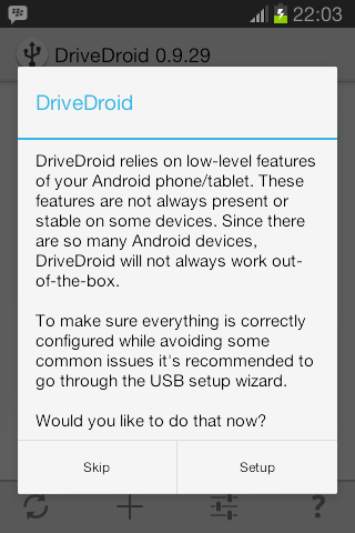 Membuat Bootable di Android Dengan Aplikasi DriveDroid
