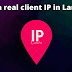 Get client's real IP instead of server's IP in laravel