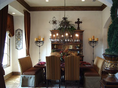 Brown color for Dining Room Design
