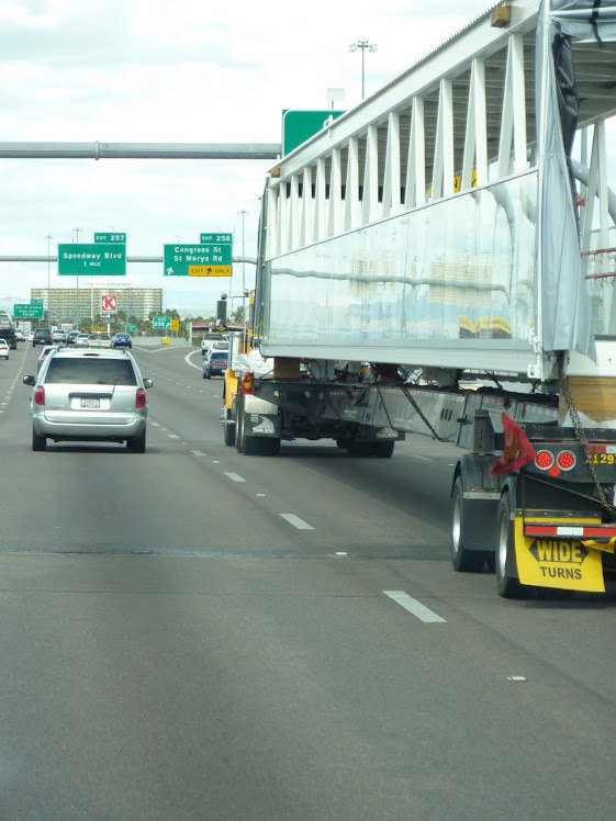 ever seen a glass walking bridge on a truck before?