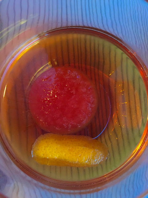 The Manhattan Curve with Campari ice at the Wine Kitchen in Frederick, MD
