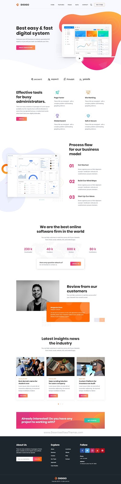 Landing Page UI Template