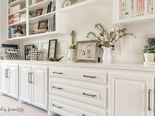 Modern Farmhouse Hardware for Our Built in Bookshelves