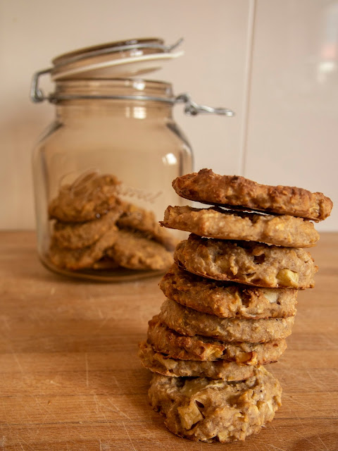 Galletas de avena y manzana