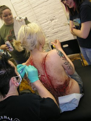 Skinless Tattoo by Scalpel OW OW OW OW OWWWW!