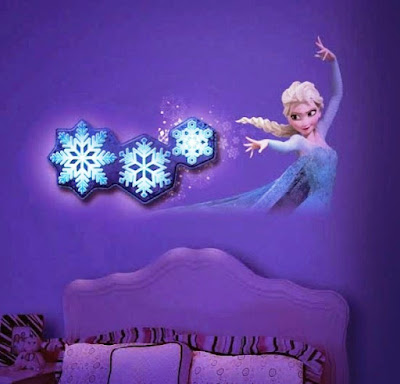 Desain Wallpaper Dinding Kamar Tidur Anak Frozen