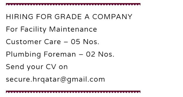24 March 2024 - Jobs Vacancies In Qatar From Today