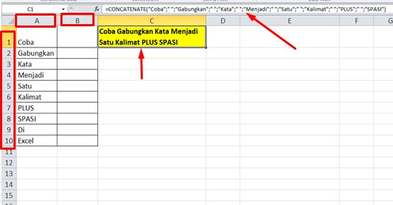 3 Rumus Menggabungkan Kata di Excel Dengan Mudah