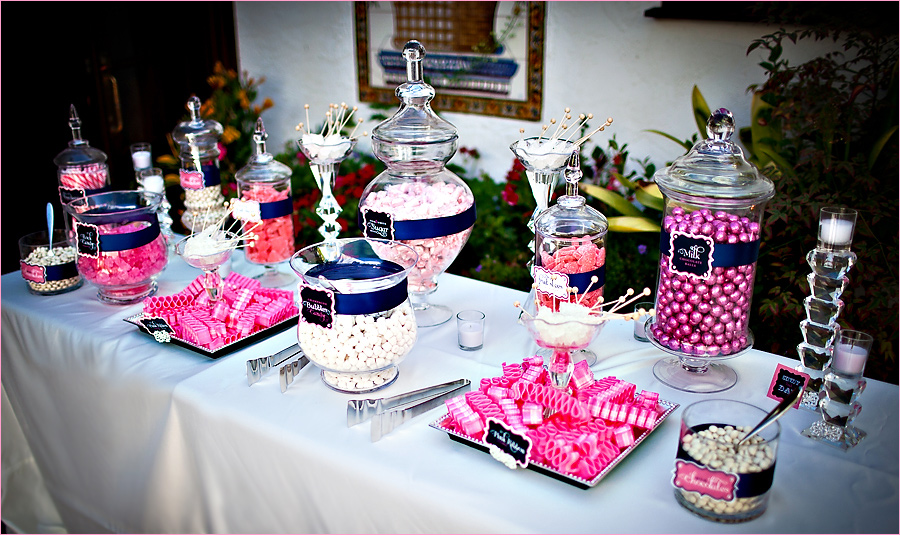 Sparkly Wedding Candy Buffet